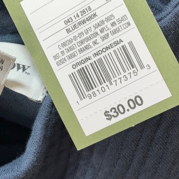 Goodfellow & Co - Men's Quilted Snap Pullover Sweatshirt Blue Various Sizes - Picture 8 of 11